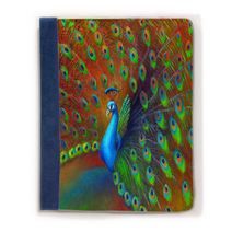199-Peacock Spread - Leather Portfolio